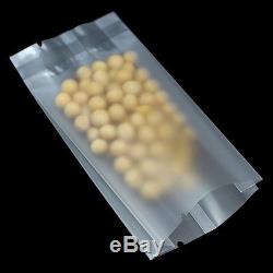 Clear Plastic Heat Seal Vacuum Food Grade Storage Pouch Side Gusseted Coffee Bag