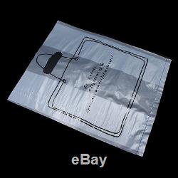 Clear Plastic Matte Unpack Packaging Bag with Handle for Gift Food Storage Pouch