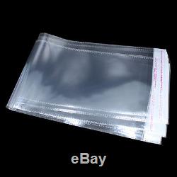 Clear Plastic OPP Bag Self Adhesive for hairpiece Packaging Pouch with Hang Hole