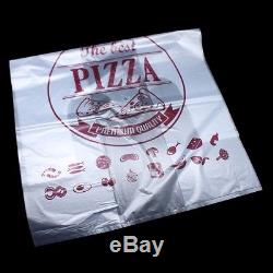 Clear Plastic Packaging Bag for Pizza Reusable Large Carrier Bags Packing Pouch