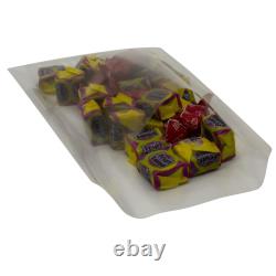 Clear Plastic Poly Food Grade Sideweld Bags/Various Sizes & Quantities Available