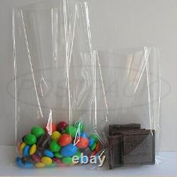 Clear Plastic Poly Small Large Cellophane Bags for Sweets Wax Melts Gifts Cards