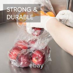 Clear Plastic Polythene Bags Poly Strong for Fruits Vegetable Storage 500 Gauge