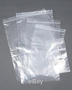 Clear Plastic Resealable Heavy Duty Grip Seal Storage Bags Self Seal