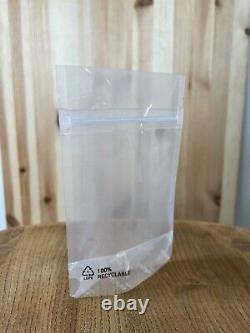 Clear Plastic Standup Pouches x300 150mm x 95mm Recyclable Sealable NEW