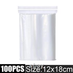 Clear Plastic Storage Bags with Zipper Seal Small Size Wholesale