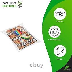 Clear Poly Bags for Clothing 32x48 200 Non-Sticky Plastic Bags 2 Mil