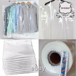 Clear Poly Garment Covers Clothes Suit Dress Plastic Bags Poly roll UK BRAND