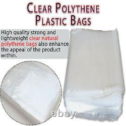 Clear Polythene FREEZER STORAGE Plastic Bags All Sizes Crafts Food Small Large