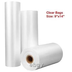 Clear Polythene Fruit Vegetable Roll Clear Plastic Butchers counter Bags 9x14