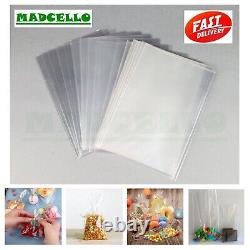 Clear Polythene Plastic Cello Bags for Cookie Sweets Wax Melt Greeting Card Gift