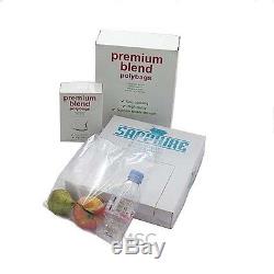 Clear Polythene Plastic Food Approved Bags 100 Gauge All sizes/Qty