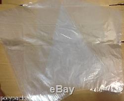 Clear Polythene Poly Plastic Bags All Sizes For Crafts Food 10 100 200 500 1000