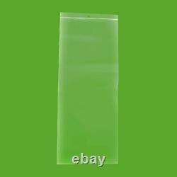 Clear Reclosable Bags 5x12 4 Mil Plastic Polybags with Hang Hole 4000 Pieces