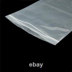 Clear Reclosable Plastic 4-Mil Ziplock Bags Poly Jewelry Zipper Baggies (6x9)