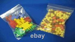 Clear Reclosable Plastic Bags 2Mil Jewelry Pill Zipper Baggies Top Lock Zip Seal