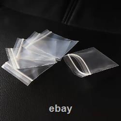 Clear Reclosable Seal Bag Plastic Poly Zip Lock Bags Jewelry Zipper Baggie 2Mil