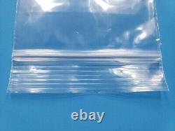Clear Reclosable Zip Seal 2Mil Bags Poly Plastic 2 Mil Jewelry Top Lock Baggies