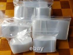 Clear Reclosable Zip Seal 2Mil Bags Poly Plastic 2 Mil Top Lock Baggies Jewelry