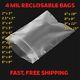 Clear Reclosable Zip Seal Top Lock 4mil Heavy Duty Bags Plastic 4 Mil Baggies