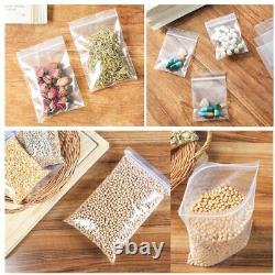 Clear Resealable Grip Seal Bags Self Grip Poly Plastic Mix S to L All Sizes