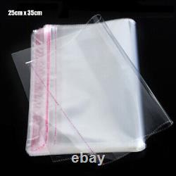 Clear Self Adhesive Peel & Seal Cellophane Plastic OPP Poly Seal Packing Bags UK