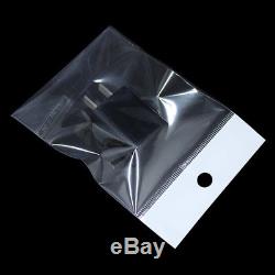 Clear Self Adhesive Seal Plastic OPP Bag Jewelry Packaging Pouch Hang Hole Bags
