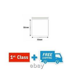 Clear Self Seal Grip Seal Plastic Bags Resealable HEAVY DUTY All sizes