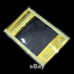 Clear Stand Up Food Grade Packaging Plastic Pouch Ziplock Bag With Gold Printing
