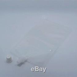 Clear Stand Up Plastic Spout Bags with Cap Beverage Milk Juice Wine Pack Pouch