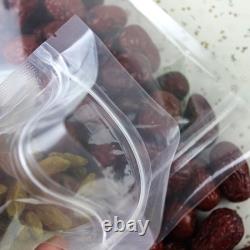 Clear Stand Up Zip Lock Bags Plastic Pouches Food Storage Packaging Resealable