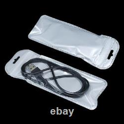 Clear White Plastic Bag With Hang Hole for Zip Resealable Jewelry Lock Pouches
