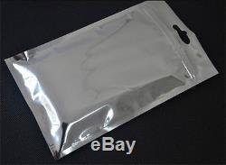 Clear White Reclosable Mylar Zip Lock Bags Aluminum Foil Plastic Bag Wholesale