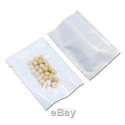 Clear / White Resealable Plastic Bags Grip Seal Poly Packaages Zip Lock Pouches