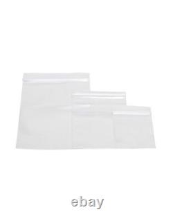 Clear Zip Lock Plastic Resealable Grip Self Seal Polythene Bags All Sizes