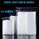 Clear Zip Seal Plastic Bags Jewelry Zipper Top Lock Reclosable Baggies 2 Mil 2ml