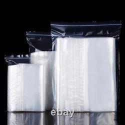 Clear Zip Seal Plastic Bags Jewelry Zipper Top Lock Reclosable Baggies 2 Mil 2ML