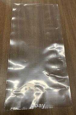 Clear plastic poly bags 8.5x 17x 2 mil. 1500 per roll. Perforated
