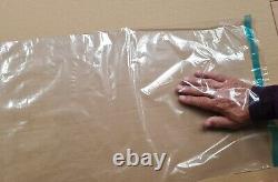 Clear self adhesive seal plastic bags. 370 mm x 700 mm + 50 mm Lip 200gauge