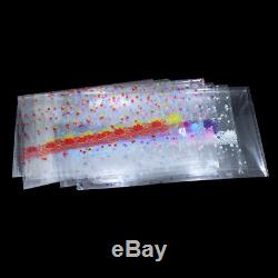 Colorful Clear Plastic Bags Stuffed Toy Gift Packaging Pouch Transparent Open Up