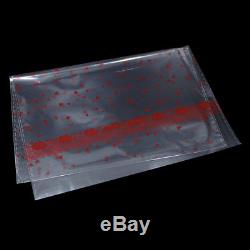 Colorful Clear Plastic Bags Stuffed Toy Gift Packaging Pouch Transparent Open Up