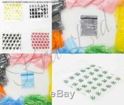Colour Plastic Bags Self Press Seal Grip Resealable Zip Lock Poly Polythene