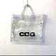 Comme Des Garcons Japan Clear Cdg Logo Plastic Pvc Large Tote Bag Authentic