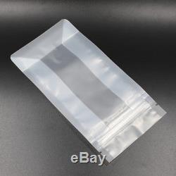 Cookie Packing Bag Stand Up Zip Lock Plastic Side Gusset Candy Matte Clear Pouch
