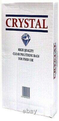 Crystal Clear Polythene plastic Bags Food Grade 18? X 24? (450mm x 600mm)