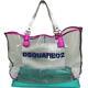 Dsquared2 Dsquared Mykonos Transparent Tote Bag / Plastic Bag Clear 2314