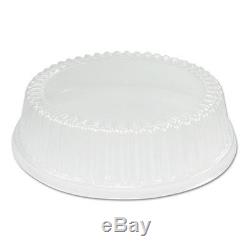 Dart Dome Covers for Use With 9 Foam Plates Clear Plastic 125/Bag 4/Bags Carton