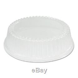 Dome Covers for Use With 9 Foam Plates, Clear, Plastic, 125/Bag, 4/Bags Carton