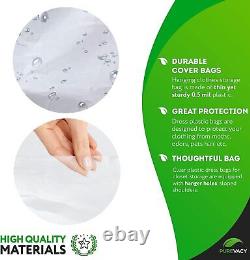 Dry Cleaning Bags Roll of 350 pcs, 21 x 4 x 72 Clear Plastic Garment Bags