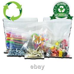 Eco-friendly Grip Seal Bags Self Resealable Clear Plastic Poly Bags All Sizes